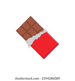 Milk Chocolate vector illustration emoji food sweet snack candy bar