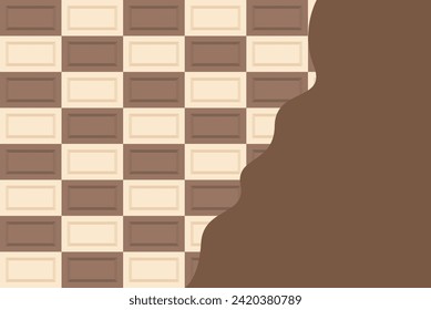 fondo de chocolate blanco de chocolate de leche