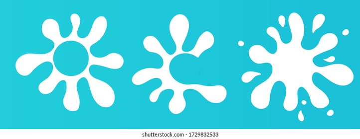 Milk circle badge and dairy labels with splashes and bolts. Milk badge with drop and splash for labels of package