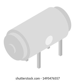 Milk cistern icon. Isometric of milk cistern vector icon for web design isolated on white background