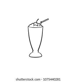 Milk Shake Drawing Images Stock Photos Vectors Shutterstock Kawaii and fun dessert drawing. https www shutterstock com image vector milk cocktail maraschino cherry straw tall 1075440281