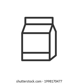 Milk cocktail thin line icon. Symbol in trendy outline style. Premium design for web and apps. Perfect for UI. 