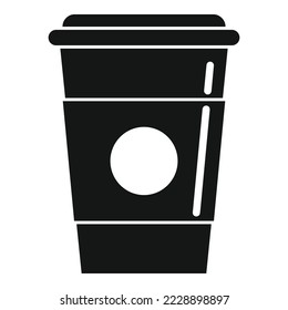 Milk coffee cup icon simple vector. Morning bean. Mug drink