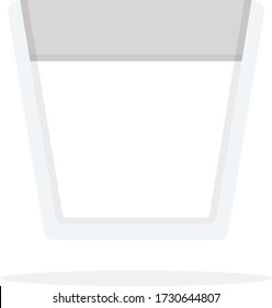 Milch für Kaffeegetränke Vektor Symbol flach isoliert
