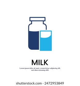 milk colored icon vector design good for web or mobile app