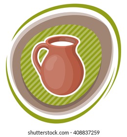 Milk colorful vector icon