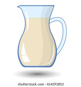Milk colorful vector icon