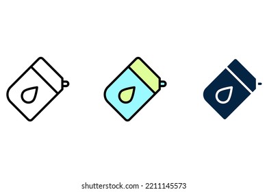 milk concept line icon. Simple element illustration. milk concept outline symbol design.