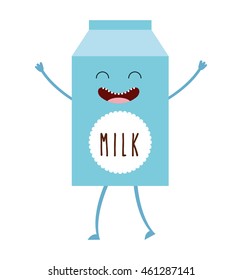 milk container character cute icon vector isolated graphic