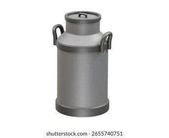  Milchbehälter Symbol 3D-Illustration Rendering