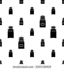 Milk Container Icon Seamless Pattern, Milk Container Used For Storing, Shipping, Dispensing Milk Vector Art Illustration