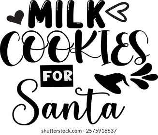 Milk cookies for santa milk