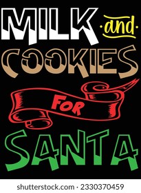 Milk and cookies for santa EPS file for cutting machine. You can edit and print this vector art with EPS editor.