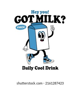 Milk Cool Character Daily Drink