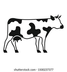 Milk cow icon. Simple illustration of milk cow vector icon for web design isolated on white background