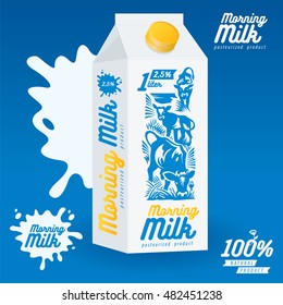 Milk, cow, pack