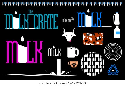 Milk and crate theme.
