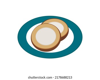 Menú de postre de crema de leche