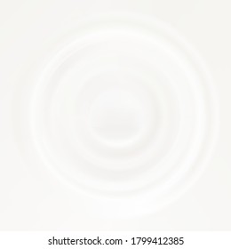 Milk or cream splash top view. Premium vector.