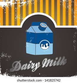 milk dairy art vintage page