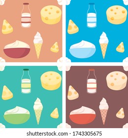Milk and Dairy Product Seamless