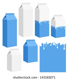 Milk. Dairy product. Vector illustration