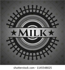 Milk dark emblem. Retro