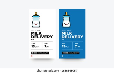 Milk Delivery App Interface Design