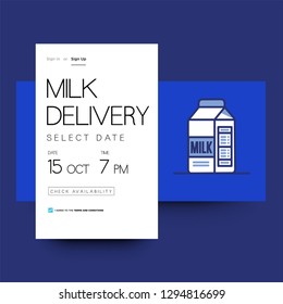 Milk Delivery Grocery App Interface Design