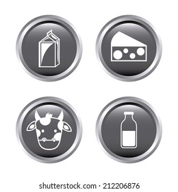 milk design over white  background vector illustration