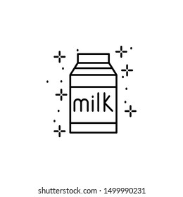 Milk drink icon. Element of sweet dreams icon