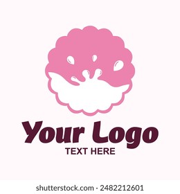 Milk drink logo vector illustration.