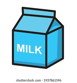 milk drink packaging box vector design