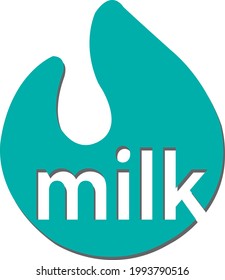 Milk Drop Logo Design Drop Vectro Stock Vector (Royalty Free ...
