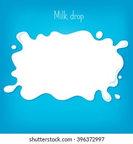 Milk Drop Vector