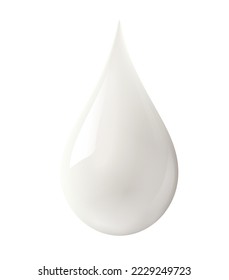 Milk droplets. Isolated on a white background. Realistic EPS file.