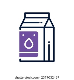 milk dual tone icon. vector icon for your website, mobile, presentation, and logo design.