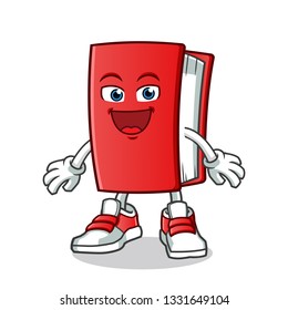 milk excited mascot vector cartoon illustration