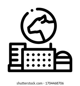 milk farm icon vector. milk farm sign. isolated contour symbol illustration