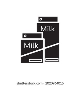 Ilustración de vectores de iconos llenos de leche