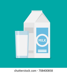 Milk flat icon vector isolated on color background