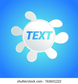 the milk flowing, in motion, splashing milk isolated vector