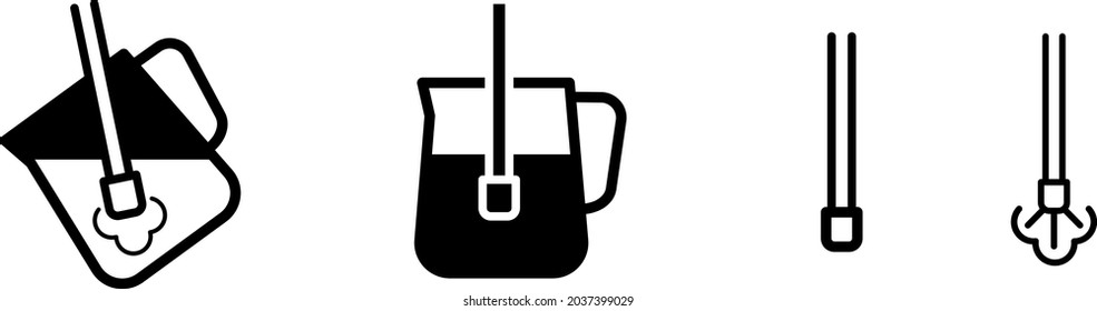 Milk froth icon , Vector illustration