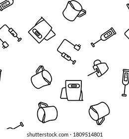 Ilustración De Línea Delgada Del Vector De Dispositivo De Leche Escarcha