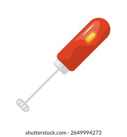 Milk frother icon. foam, latte, cappuccino, whisk, electric, creamy, tool. Vector Icon Illustration