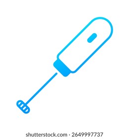 Milk frother icon. foam, latte, cappuccino, whisk, electric, creamy, tool. Vector Icon Illustration
