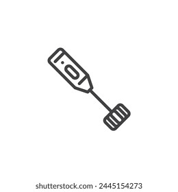 Milk Frother line icon. linear style sign for mobile concept and web design. Electric Milk Frother outline vector icon. Symbol, logo illustration. Vector graphics