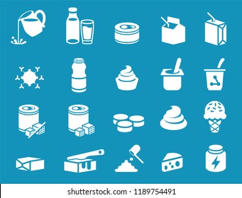 Milk general product icon. Dairy Industrial processing.