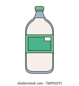 Milk glass bottle