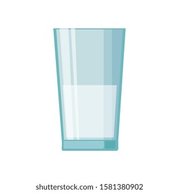 Milk glass design, Liquid drink beverage breakfast fresh natural dairy and healthy theme Vector illustration